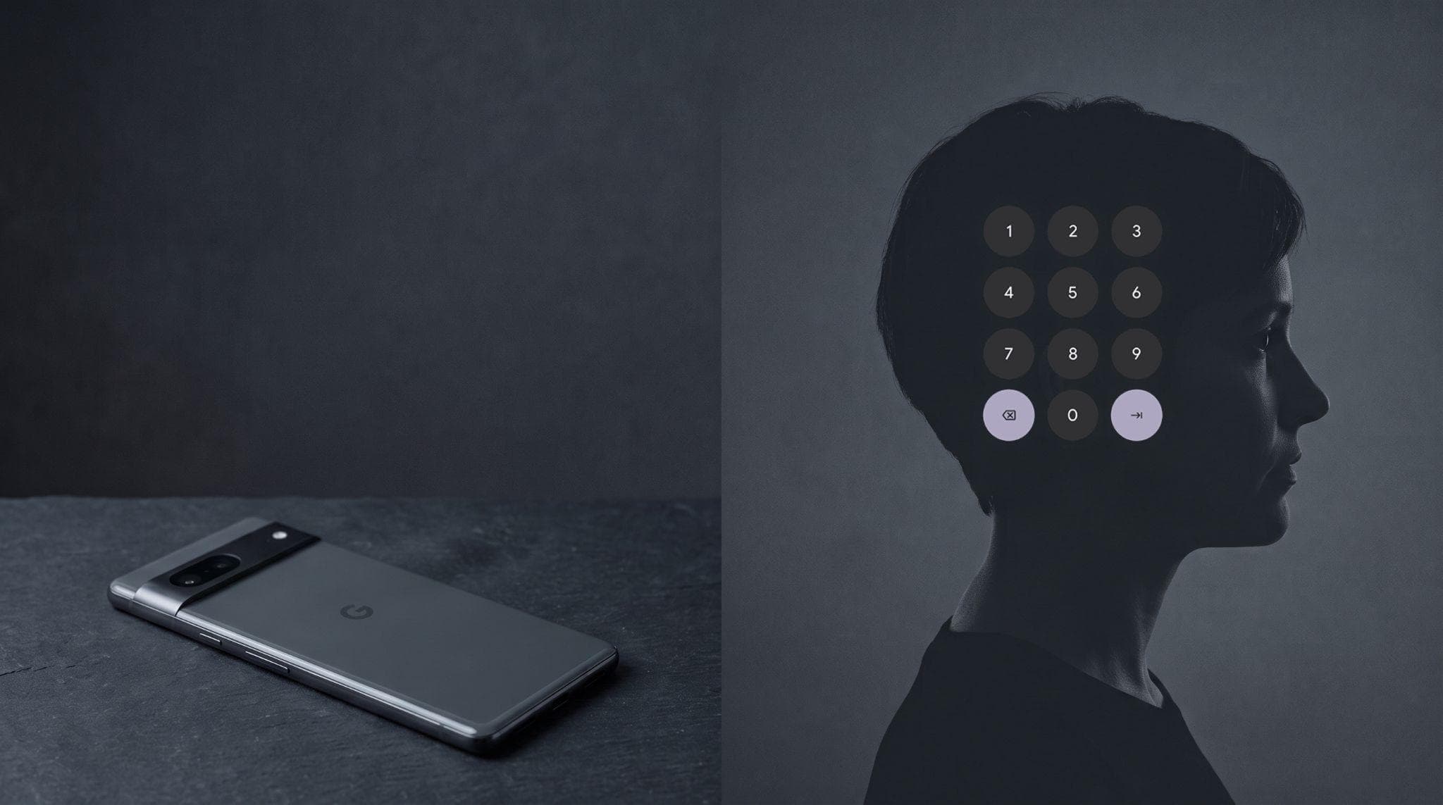 A phone beside a person, illustrating that a PIN can sit on stronger legal ground than a face scan.